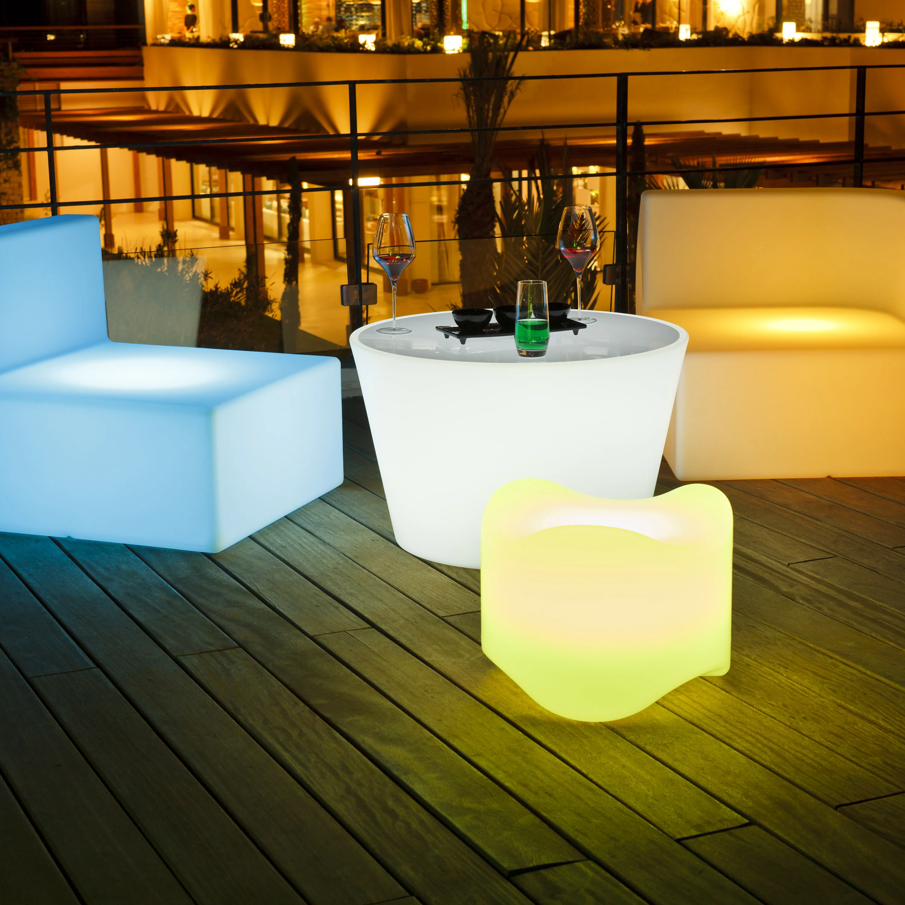 Bass Illuminated Bluetooth LED Outdoor Coffee Table - Image 11