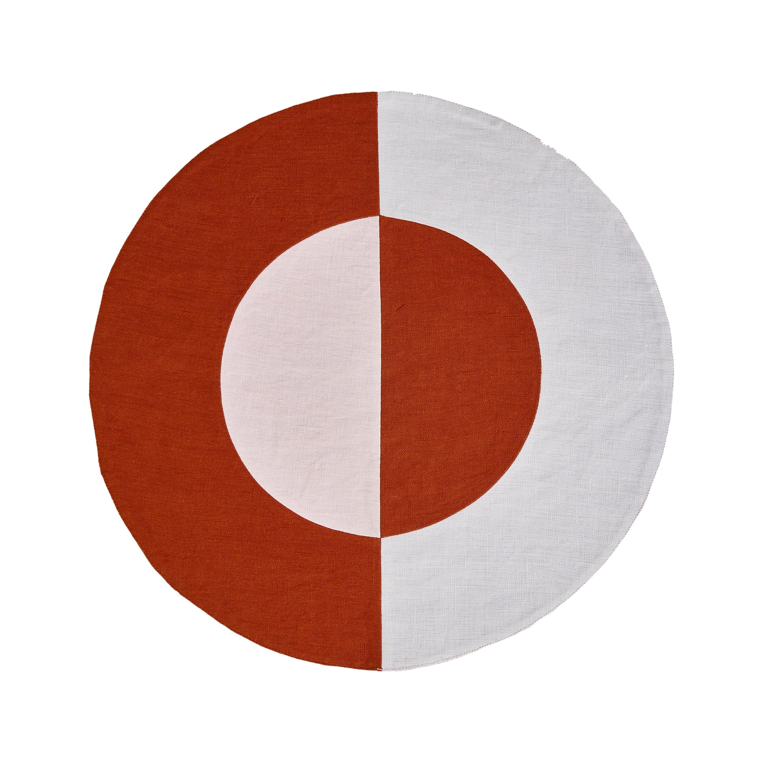 Bauhaus Embroidered Linen Round Placemat (Set of 4) - Image 3