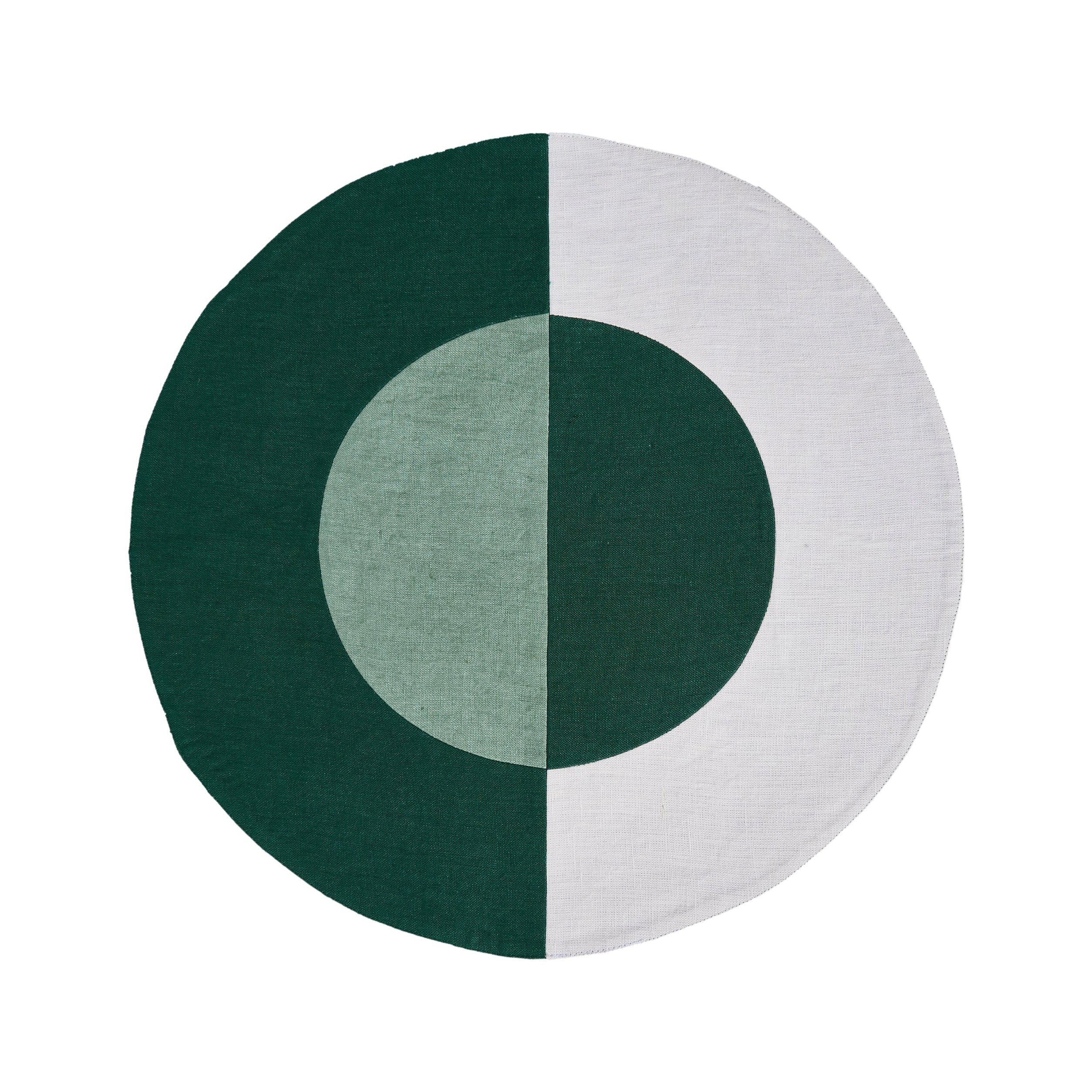 Bauhaus Embroidered Linen Round Placemat (Set of 4) - Image 6