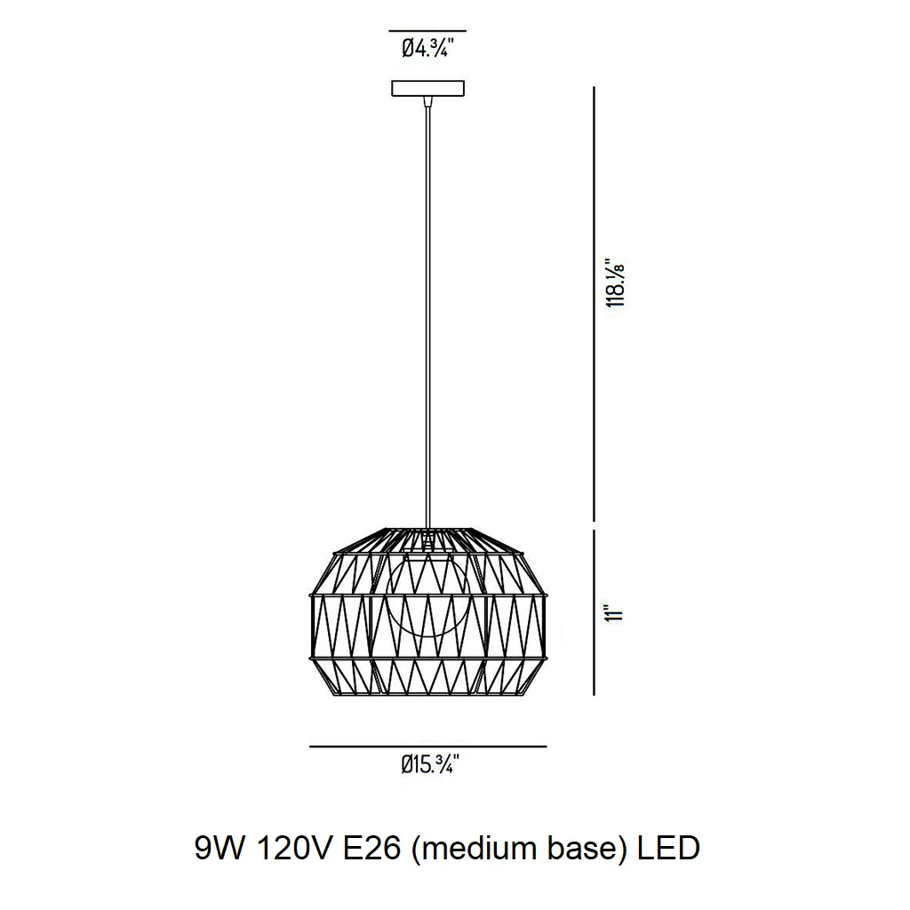 Bauma Outdoor Pendant Light - Image 5