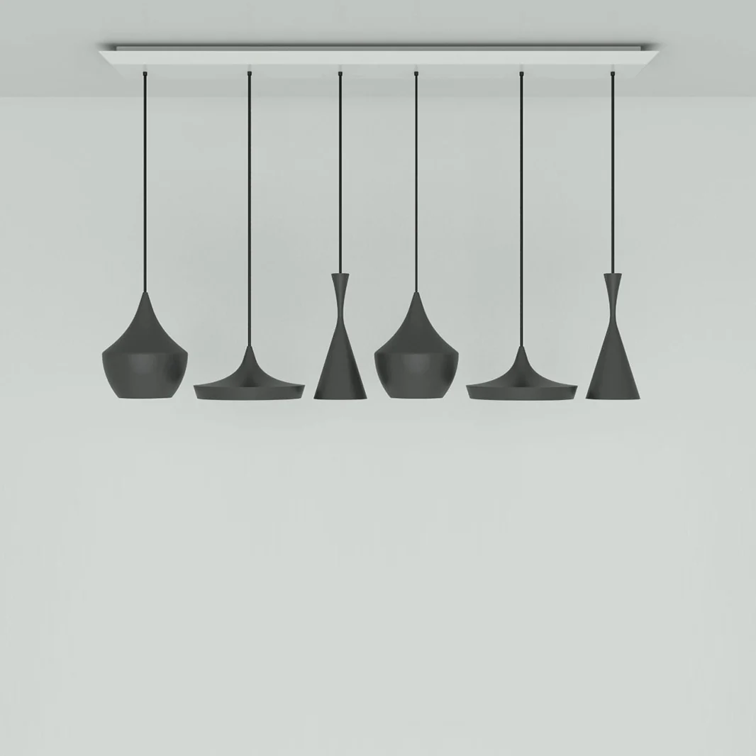 Beat Large Linear Multi-Light LED Pendant Light - Image 3