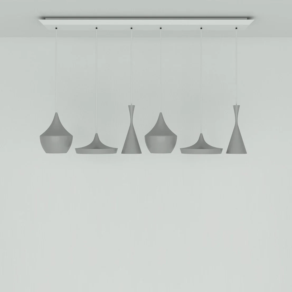 Beat Large Linear Multi-Light LED Pendant Light - Image 5