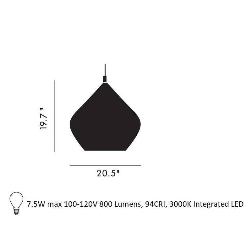 Beat Stout LED Pendant Light - Image 17