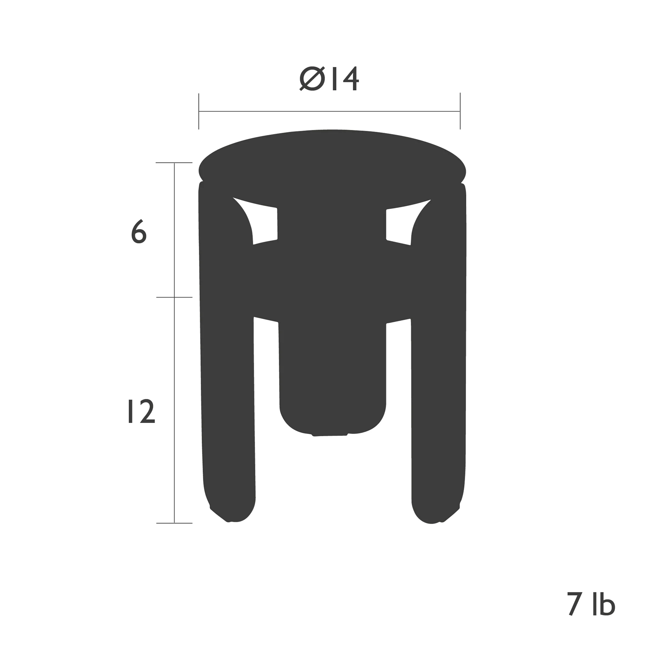 Bebop Outdoor Side Table with Shelf - Image 33