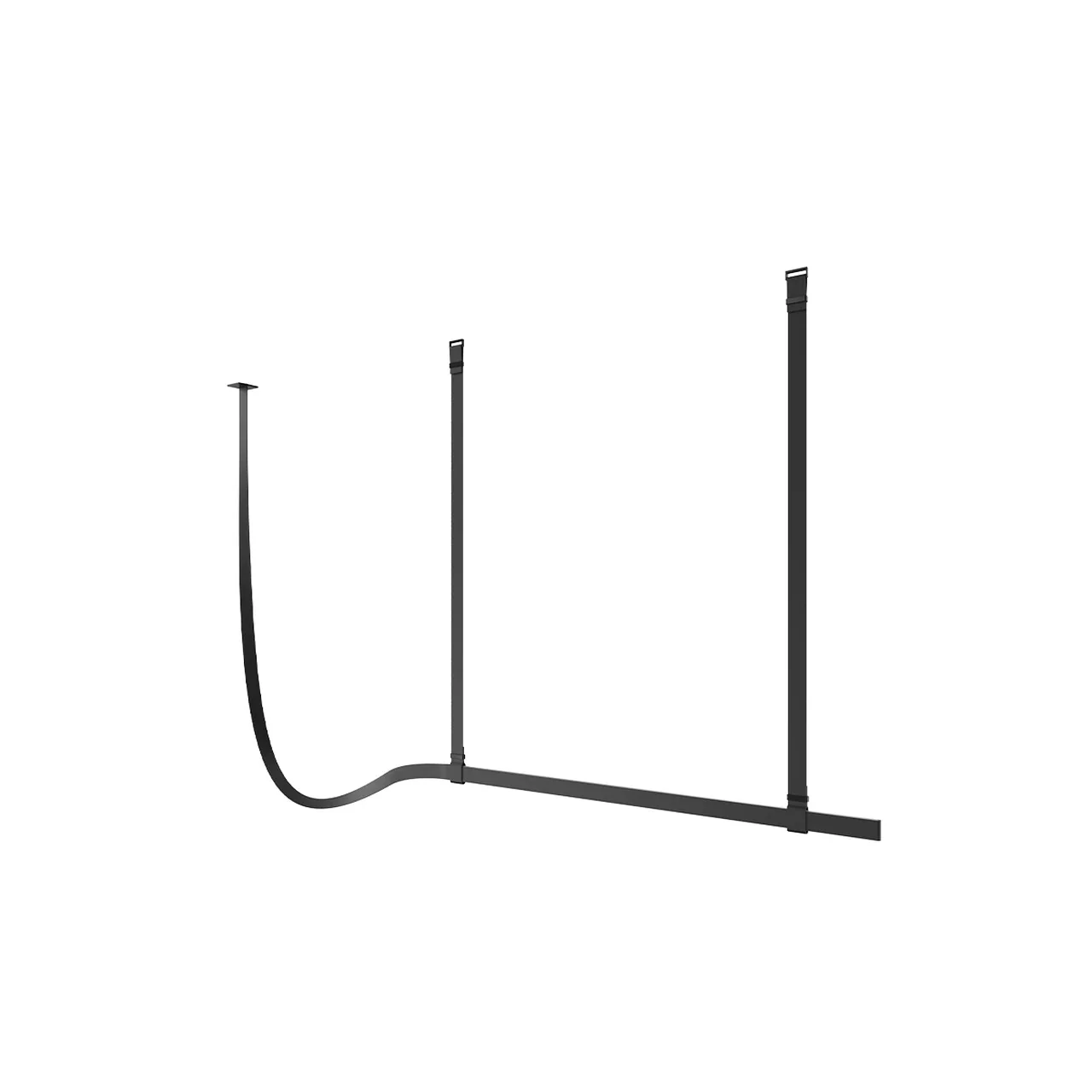 Belt Leather Wrapped Linear Pendant Light - Image 4