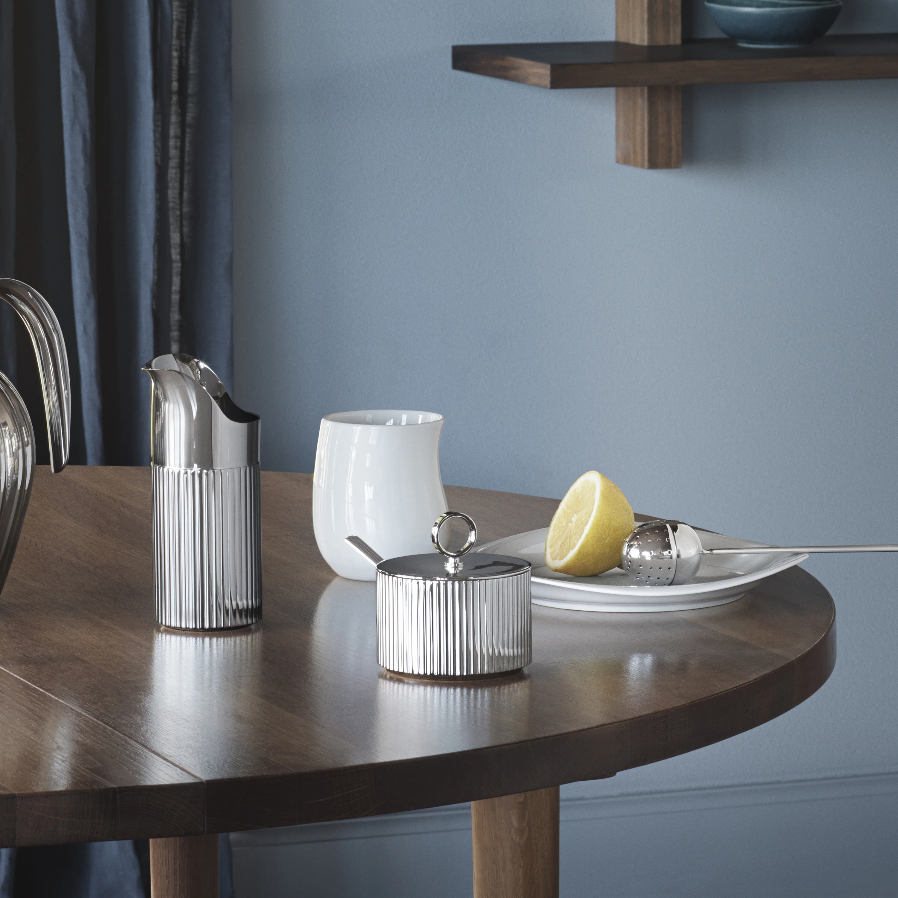 Bernadotte Sugar Bowl and Spoon - Image 2