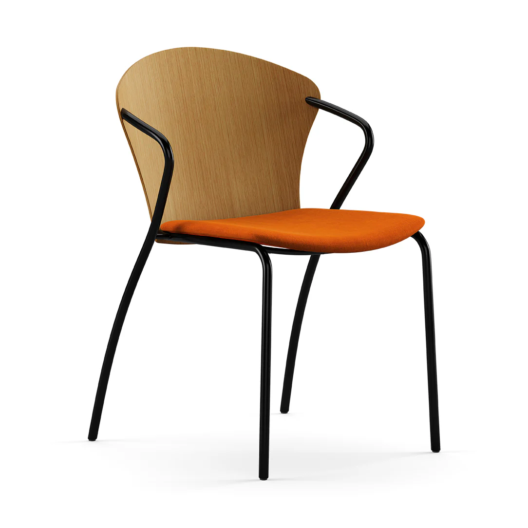 Bessi Seat Upholstered Dining Chair with Wood Back - Image 17