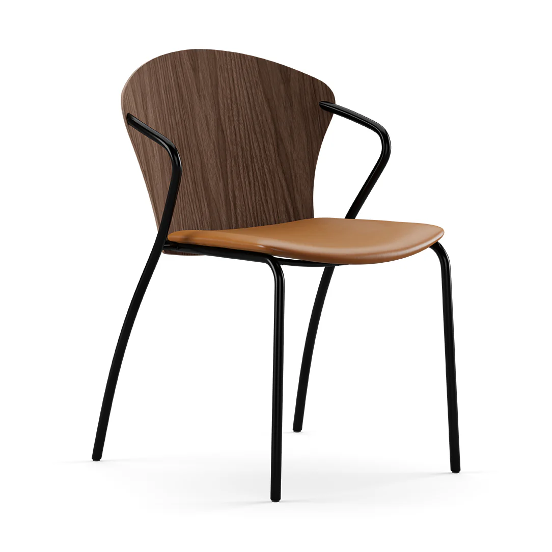 Bessi Seat Upholstered Dining Chair with Wood Back - Image 30