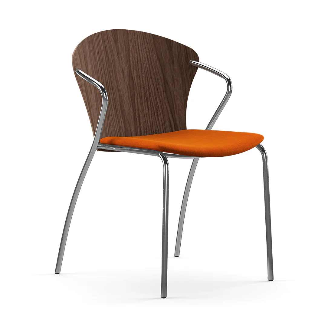 Bessi Seat Upholstered Dining Chair with Wood Back - Image 38