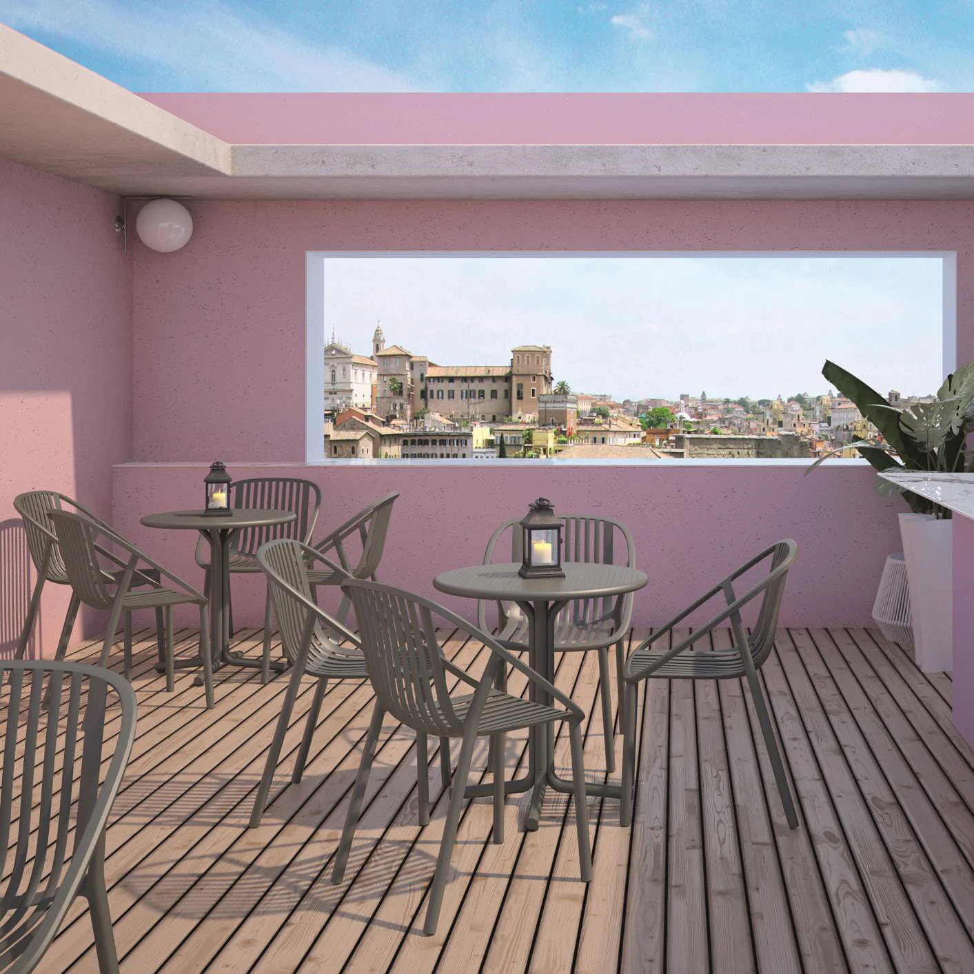 Bini Round Outdoor Dining Table - Image 5