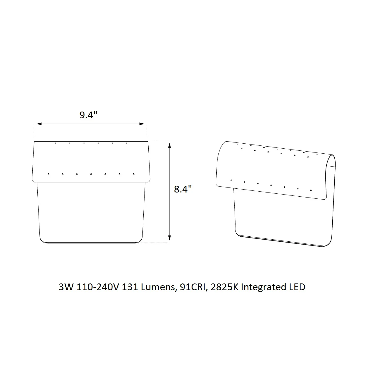Biny Curve LED Wall Sconce - Image 6