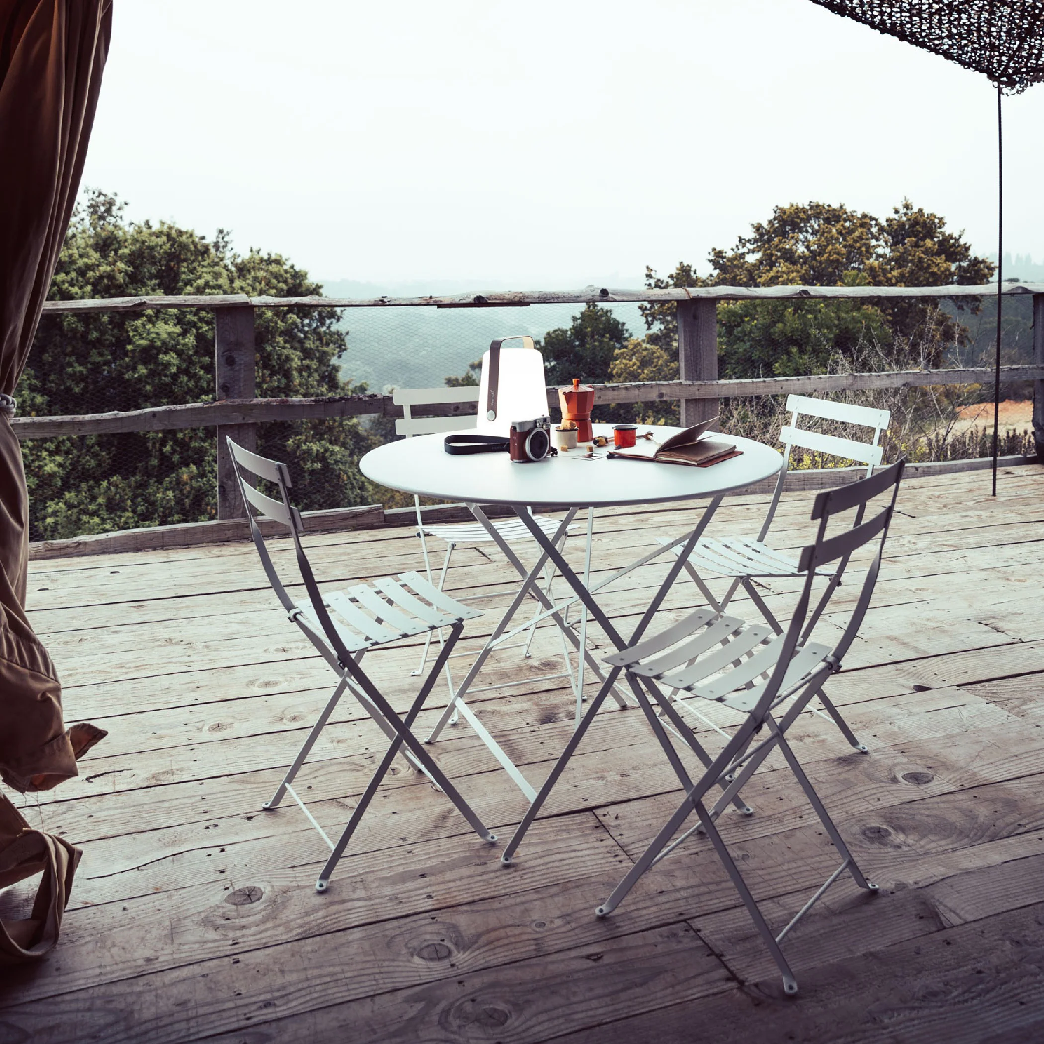 Bistro Chair & Round Folding Table Outdoor Mix-Match Set - Image 18