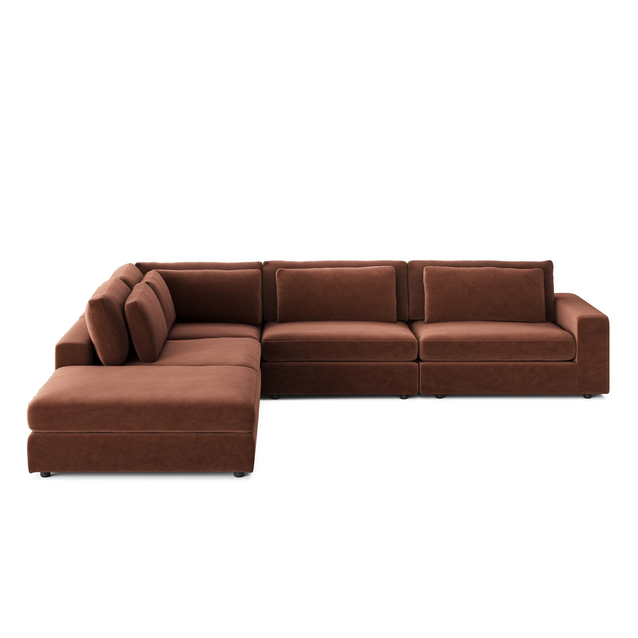 Bloor 4-Piece Sectional with Ottoman - Image 15