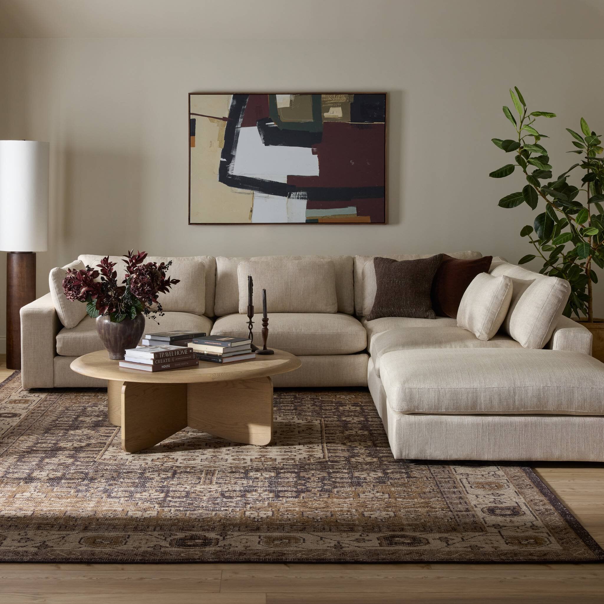 Bloor 4-Piece Sectional with Ottoman - Image 16