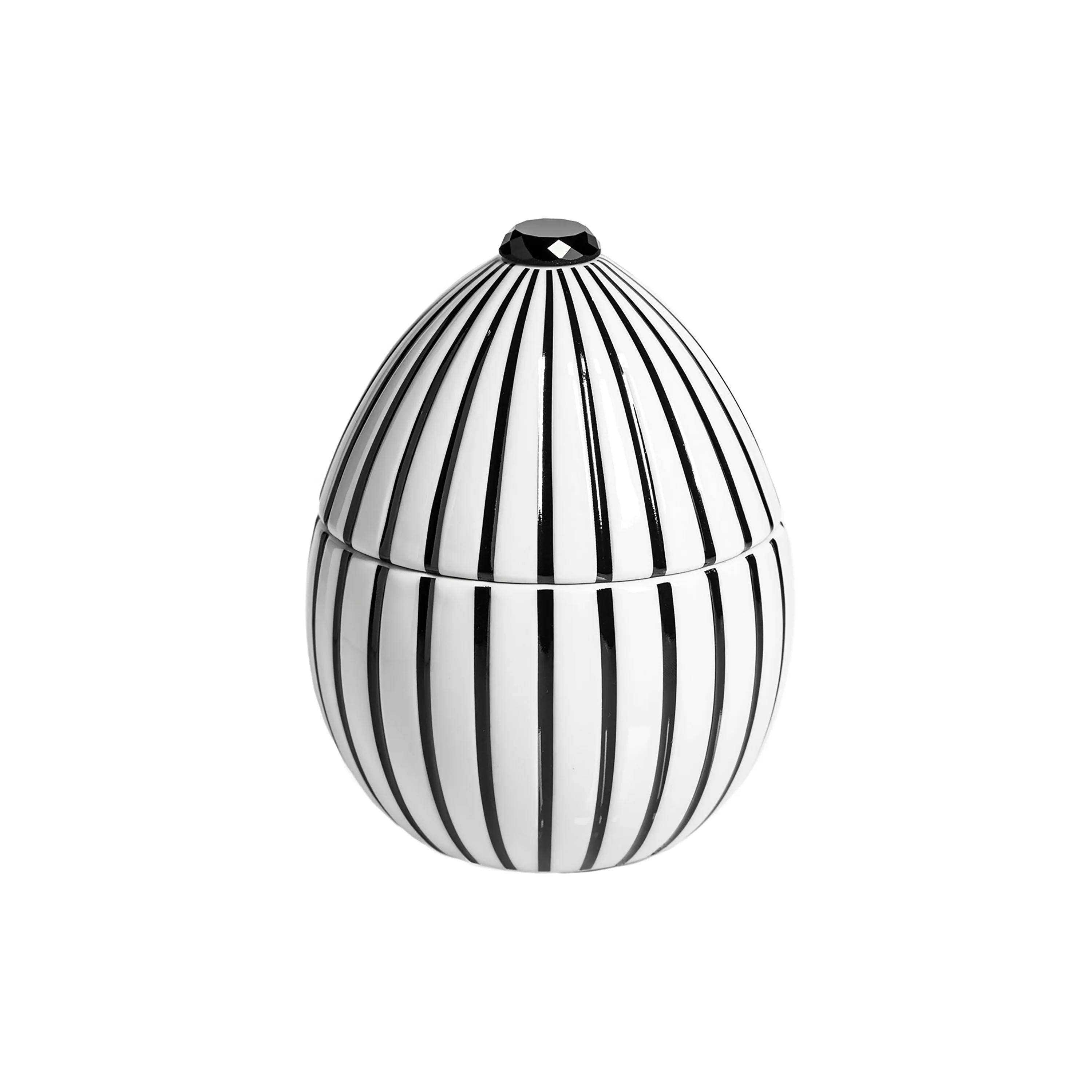 Bois de Roussie Stripes Egg Candle - Image 3