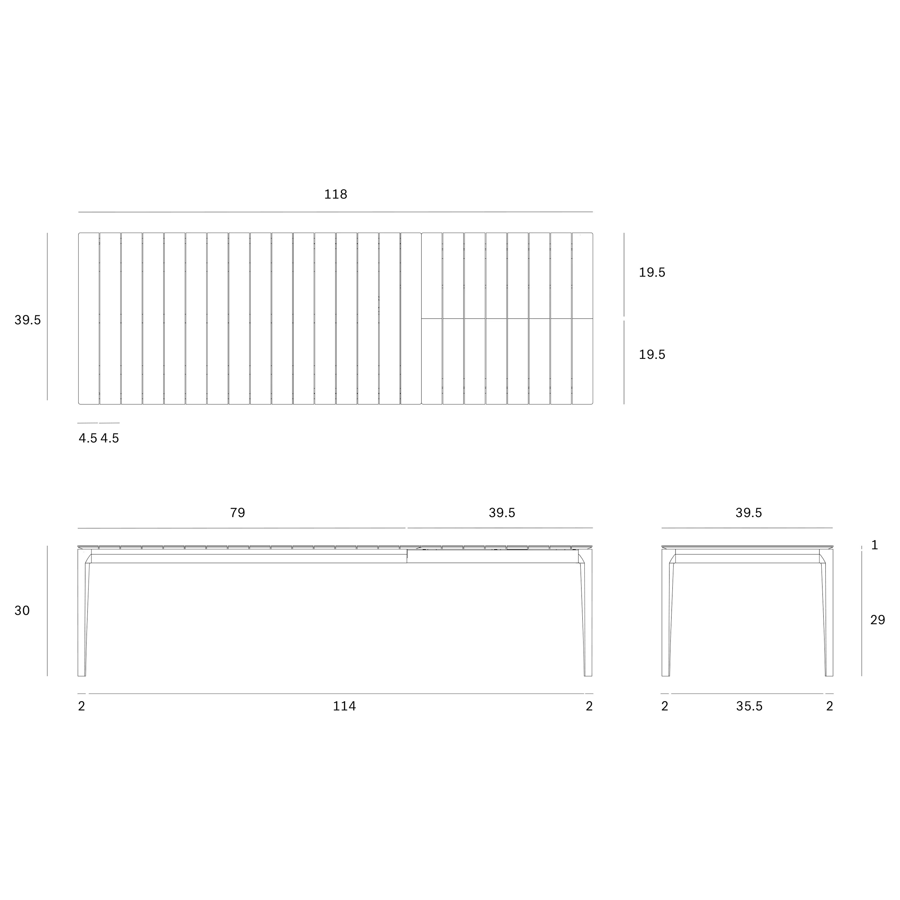 Bok Outdoor Extendable Dining Table - Image 10