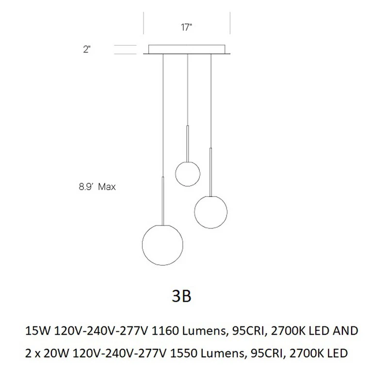 Bola Sphere Chandelier - Image 7