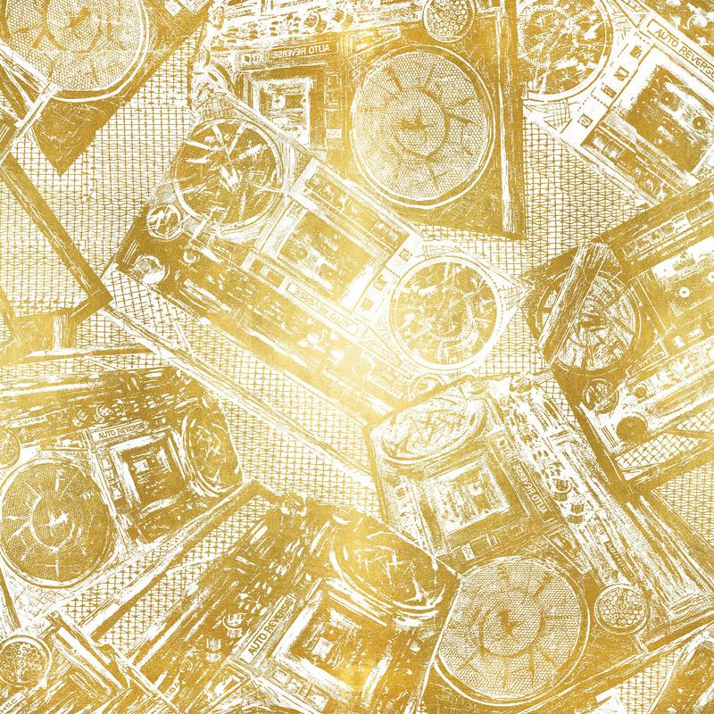 Boom Box Wallpaper Sample Swatch - Image 24