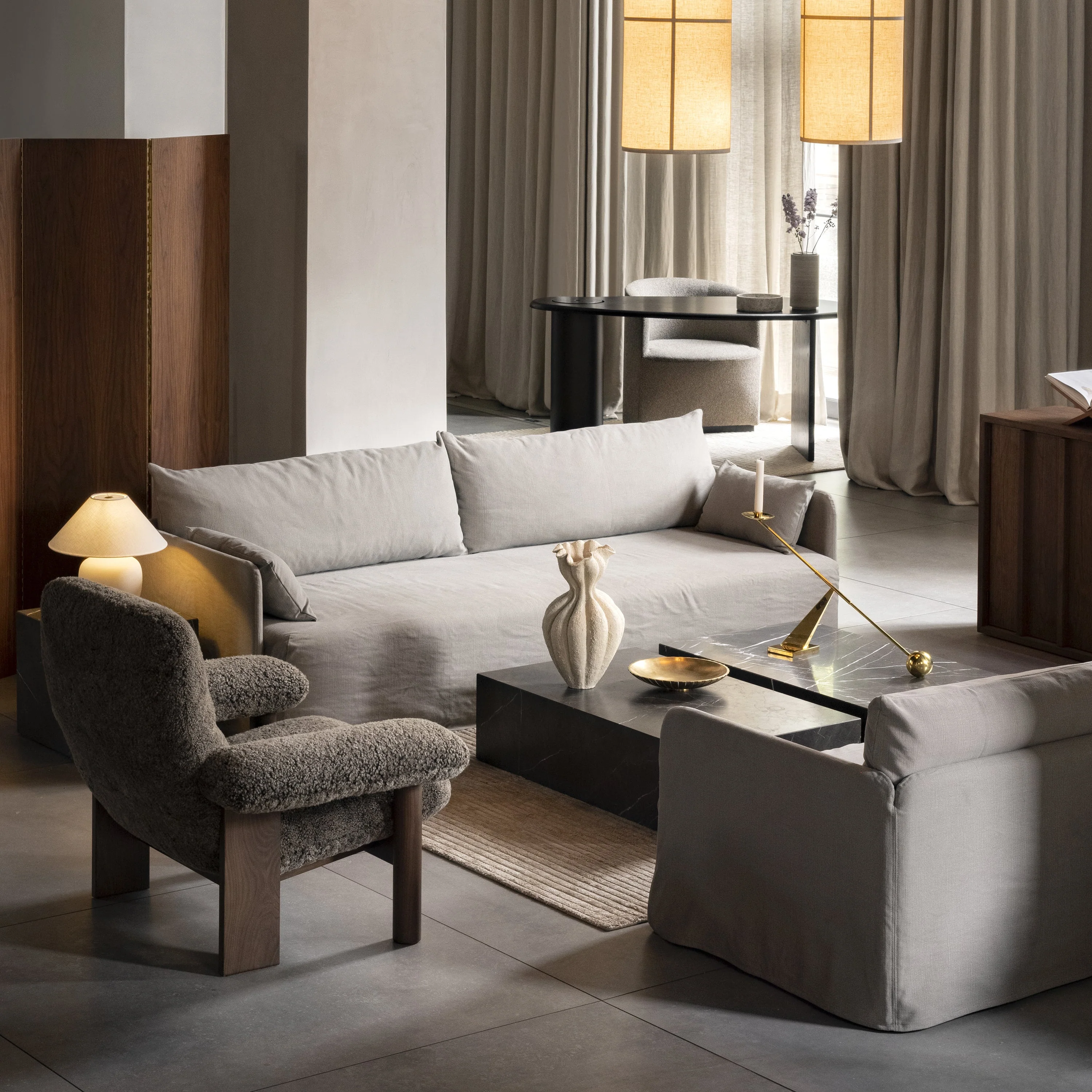 Brasilia Sheepskin Lounge Chair - Image 23