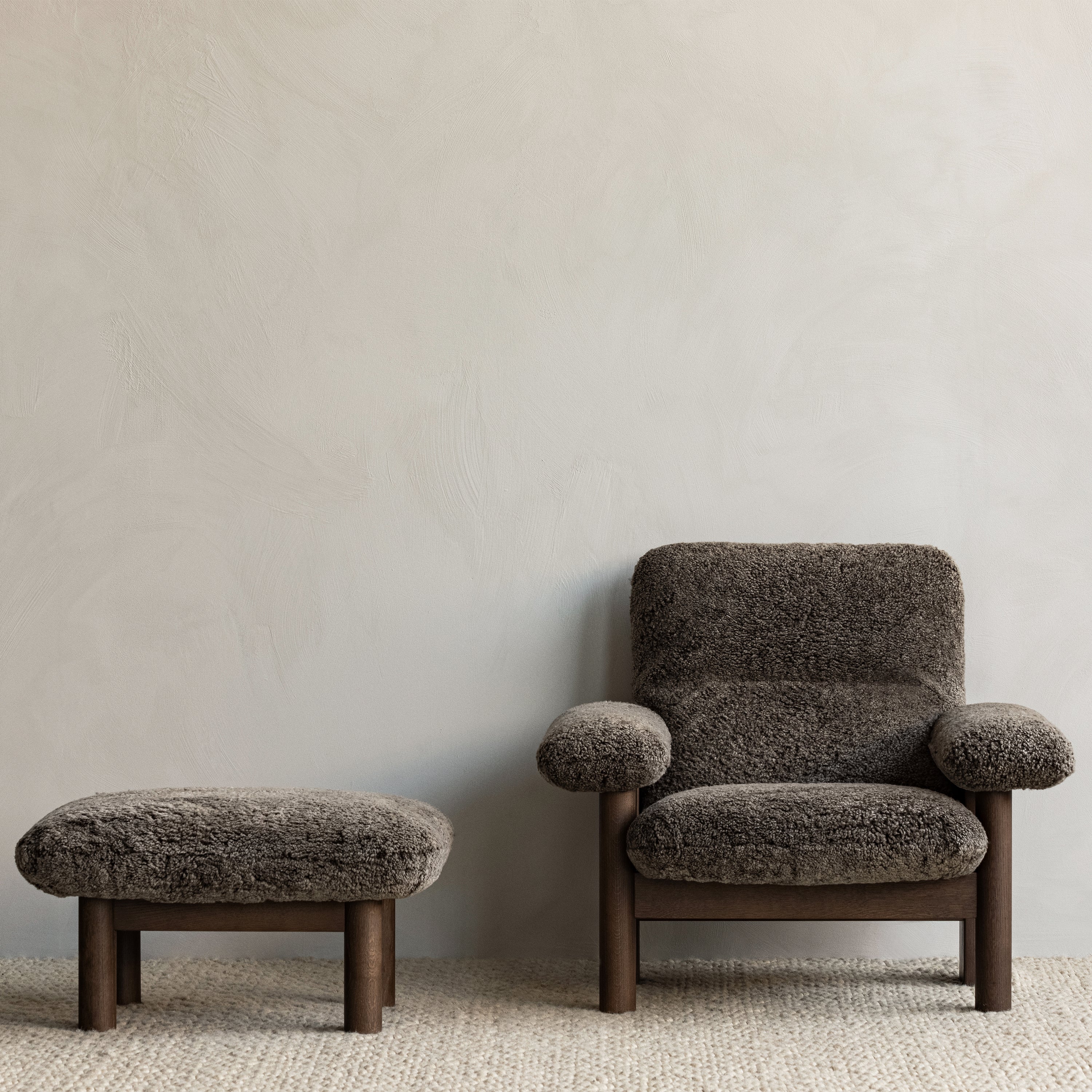 Brasilia Sheepskin Lounge Chair - Image 39