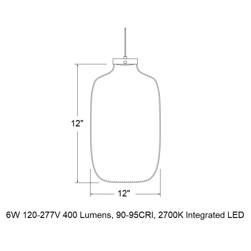 Brava Tall LED Pendant Light - Image 7