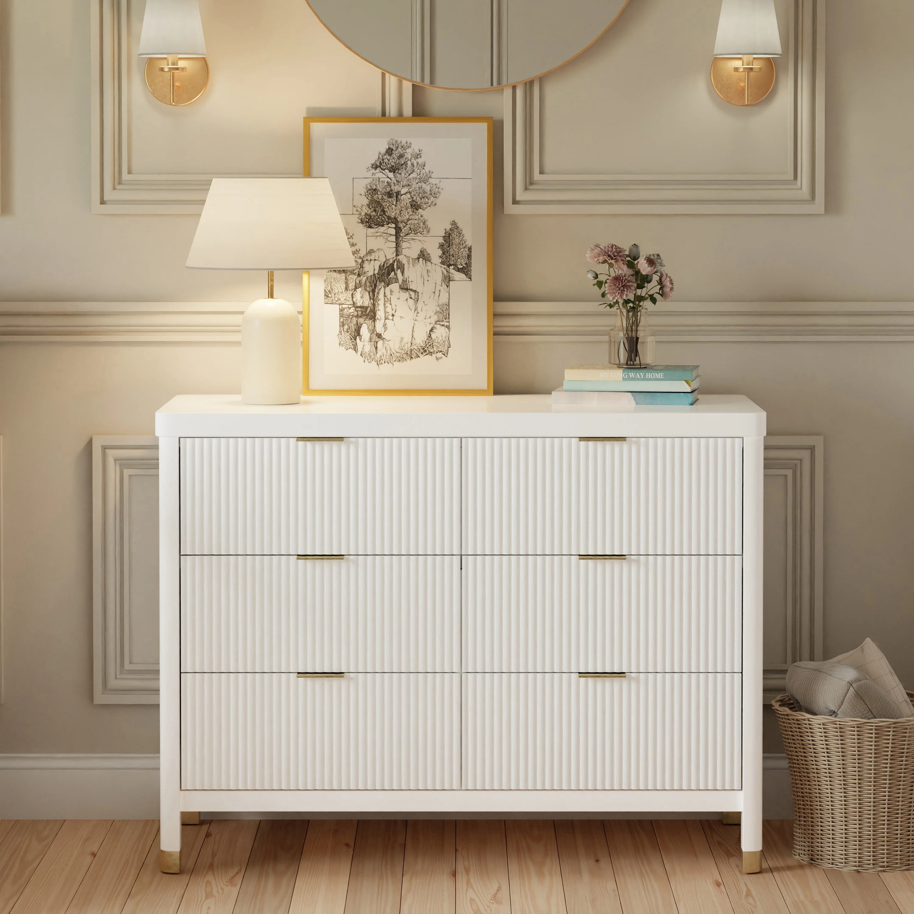 Brimsley Tambour 6-Drawer Dresser - Image 9
