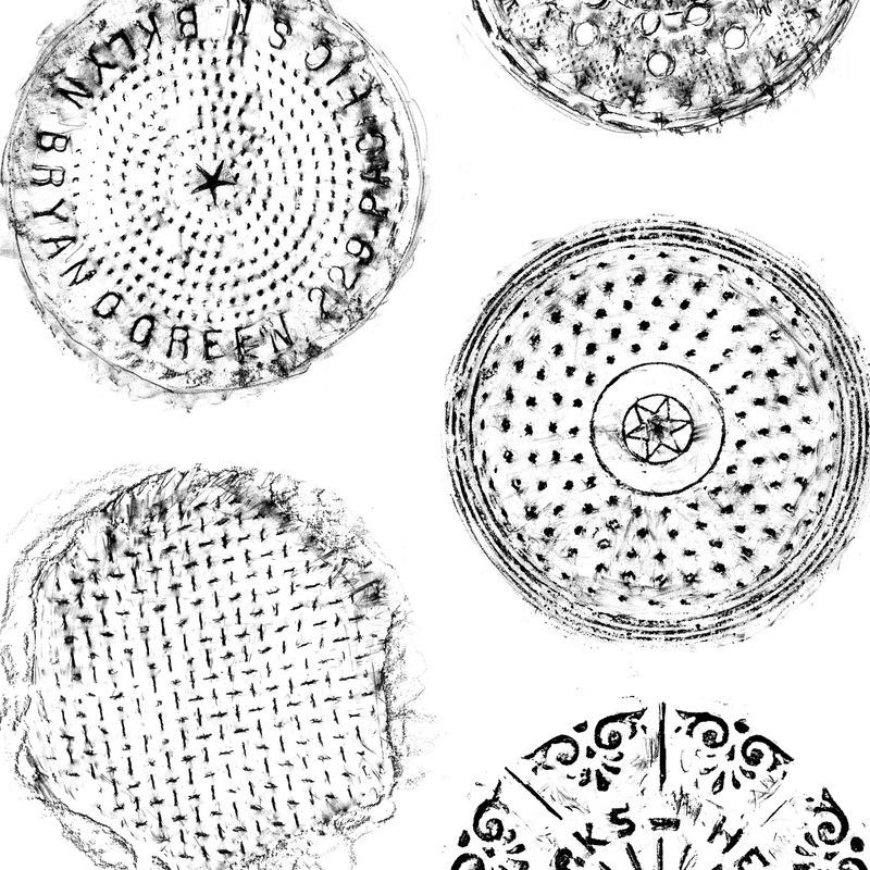 Brooklyn Manhole Wallpaper Sample Swatch - Image 19