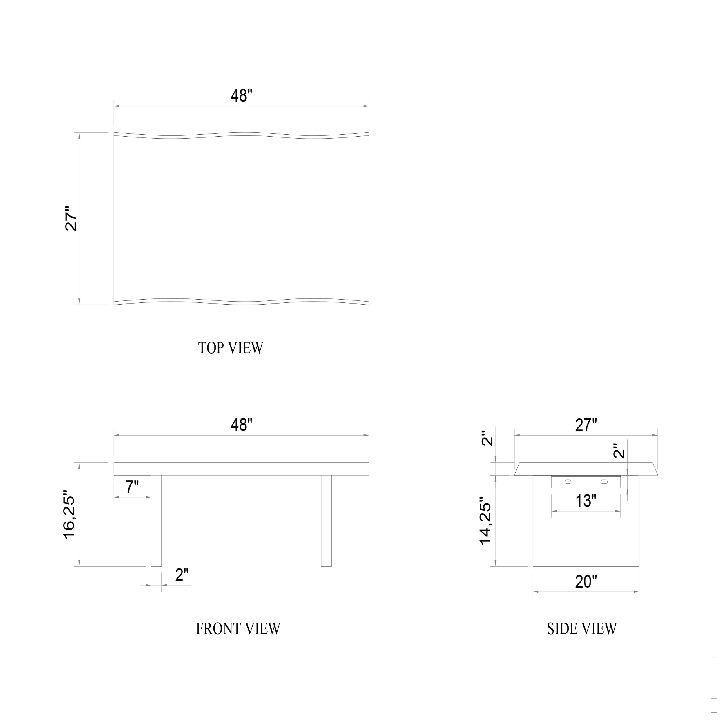 Brooks 48 Inch Coffee Table - Image 32