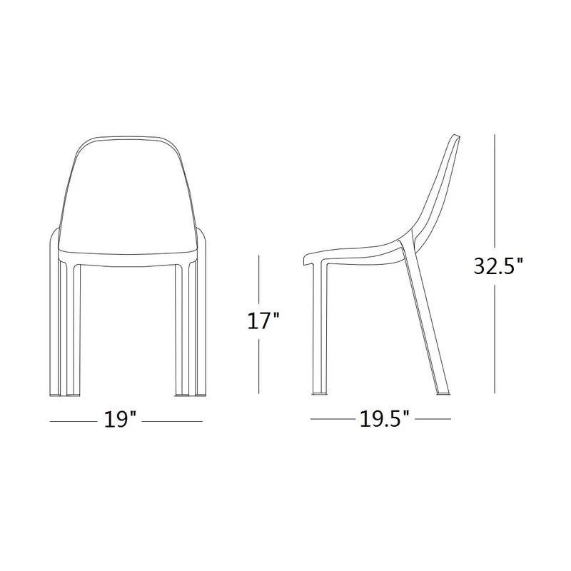 Broom Stacking Outdoor Chair - Image 36