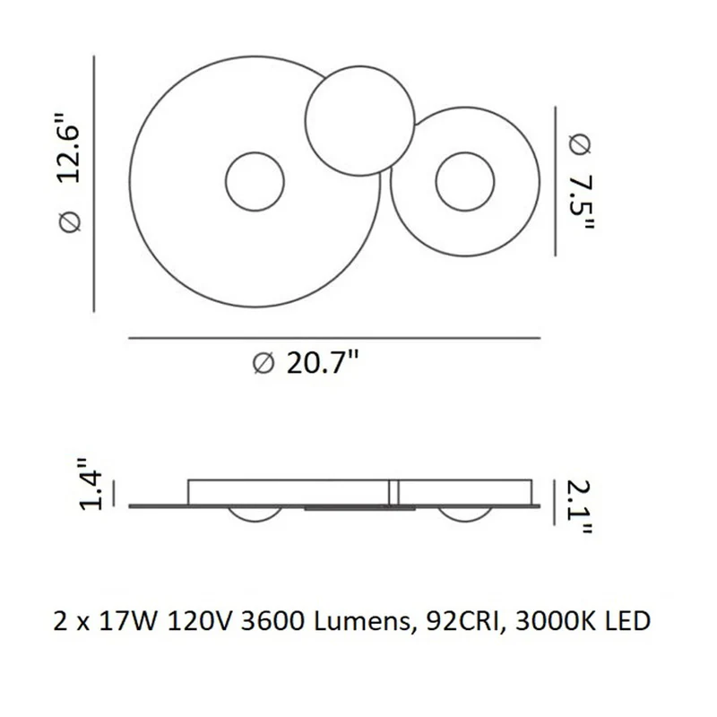 Bugia Flush Mount - Image 12