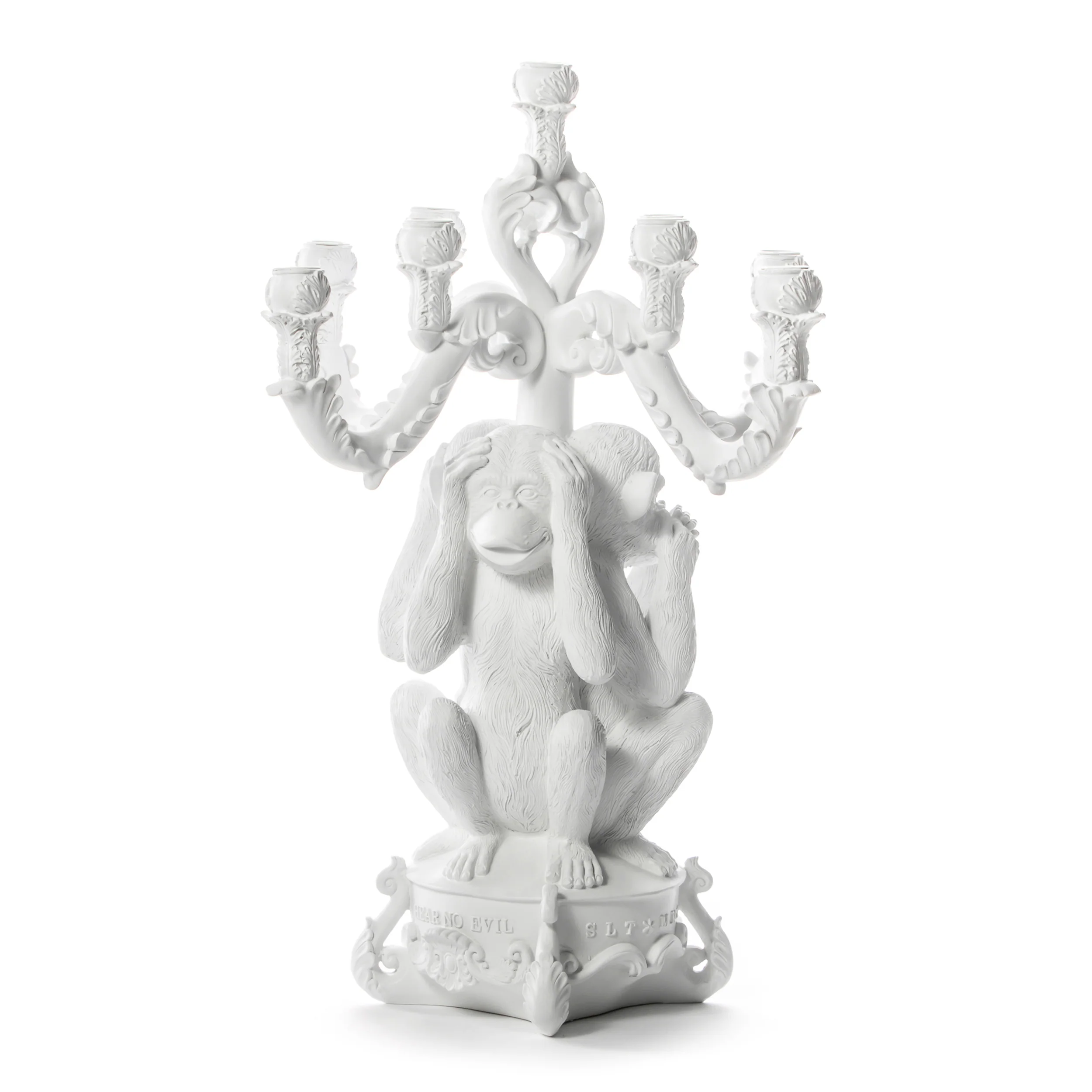 Burlesque 3 Monkeys Candle Holder - Image 3