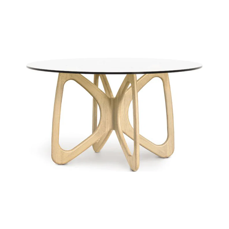 Butterfly Round Glass Top Table - Image 14