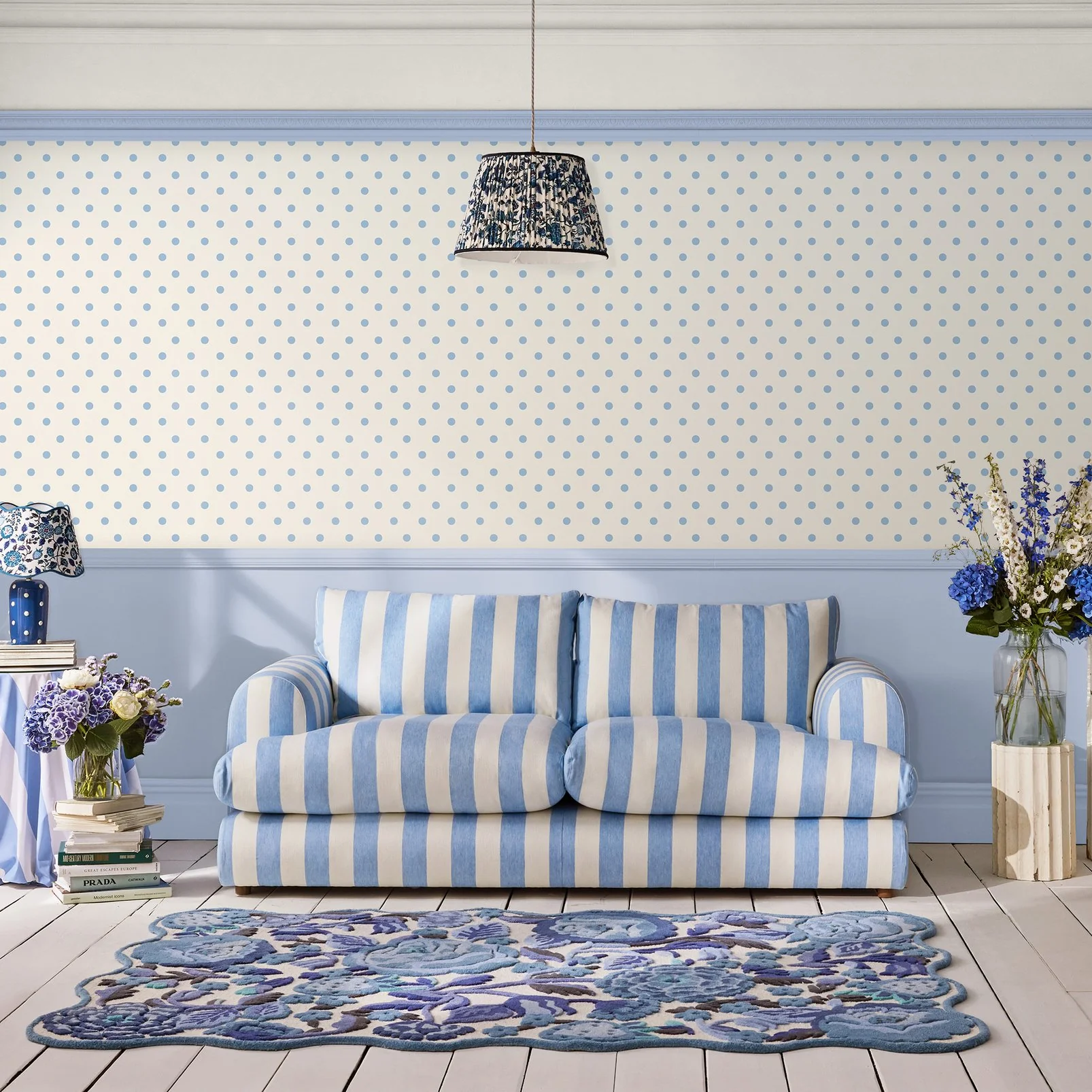 Cath Kidston Button Spot Blue - Image 3