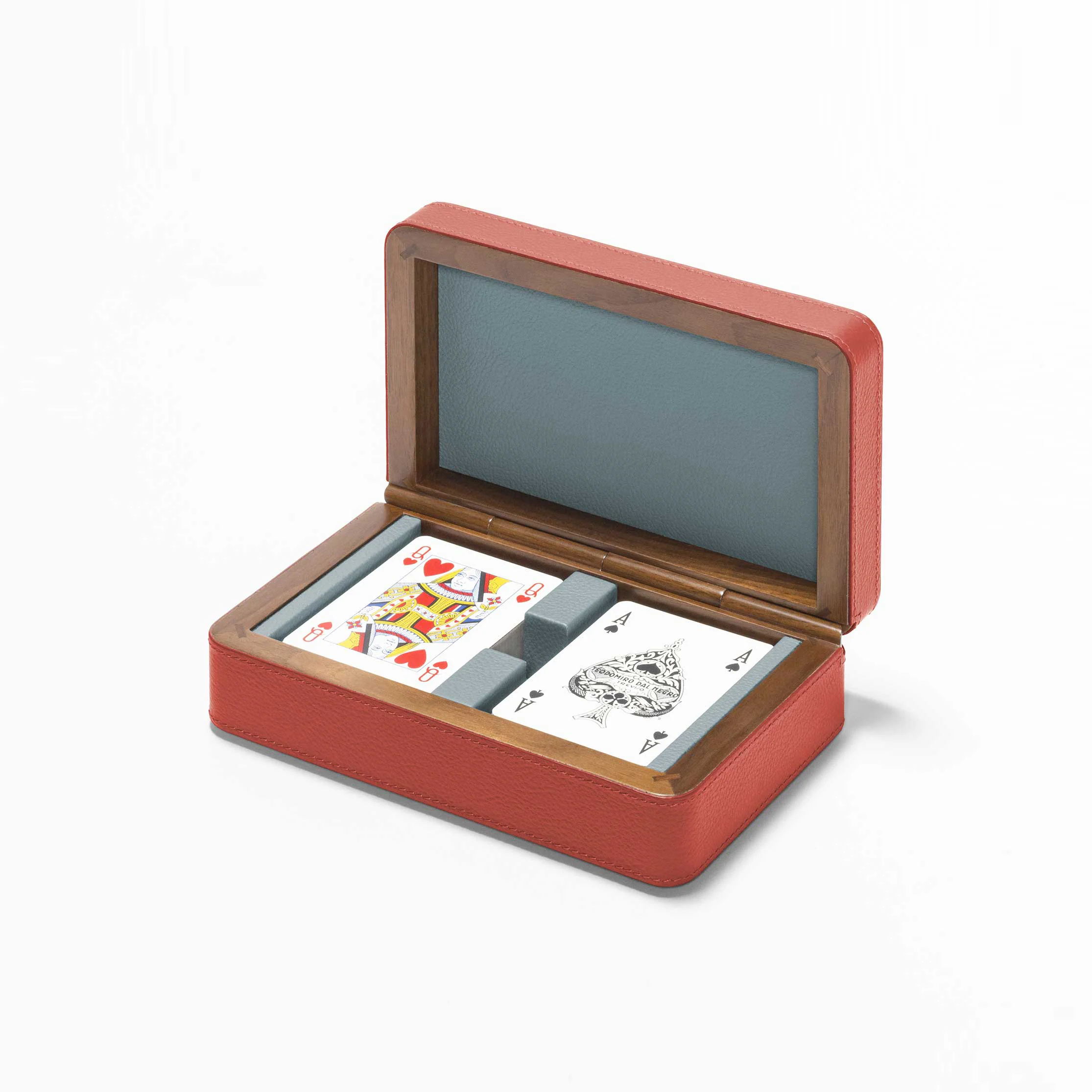 Giobagnara x Poltrona Frau Leather Wrapped Card Box - Image 3