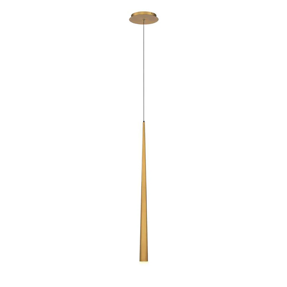 Cascade Etched Glass LED Pendant Light - Image 4