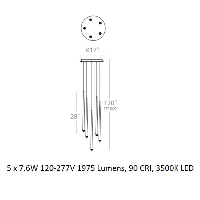 Cascade Crystal LED Round Chandelier - Image 23
