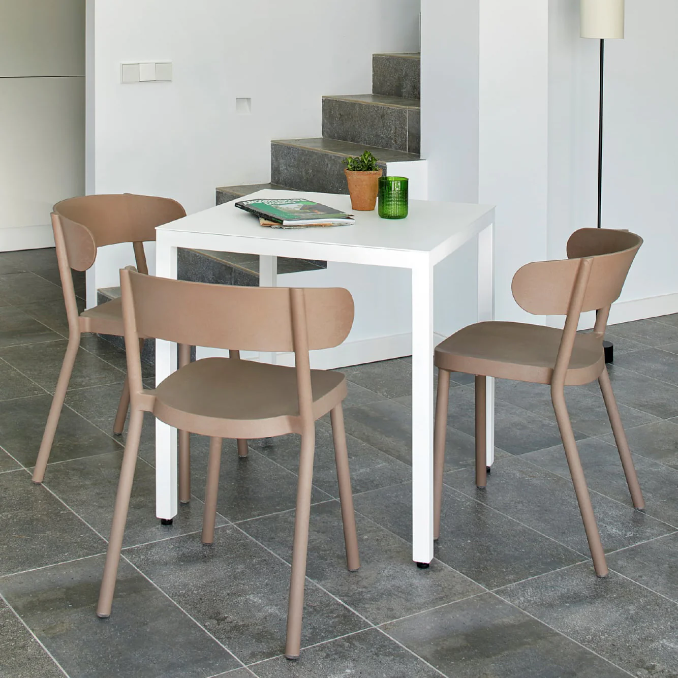 Casino Eco Recycled Outdoor Dining Side Chair (Set of 4) - Image 6