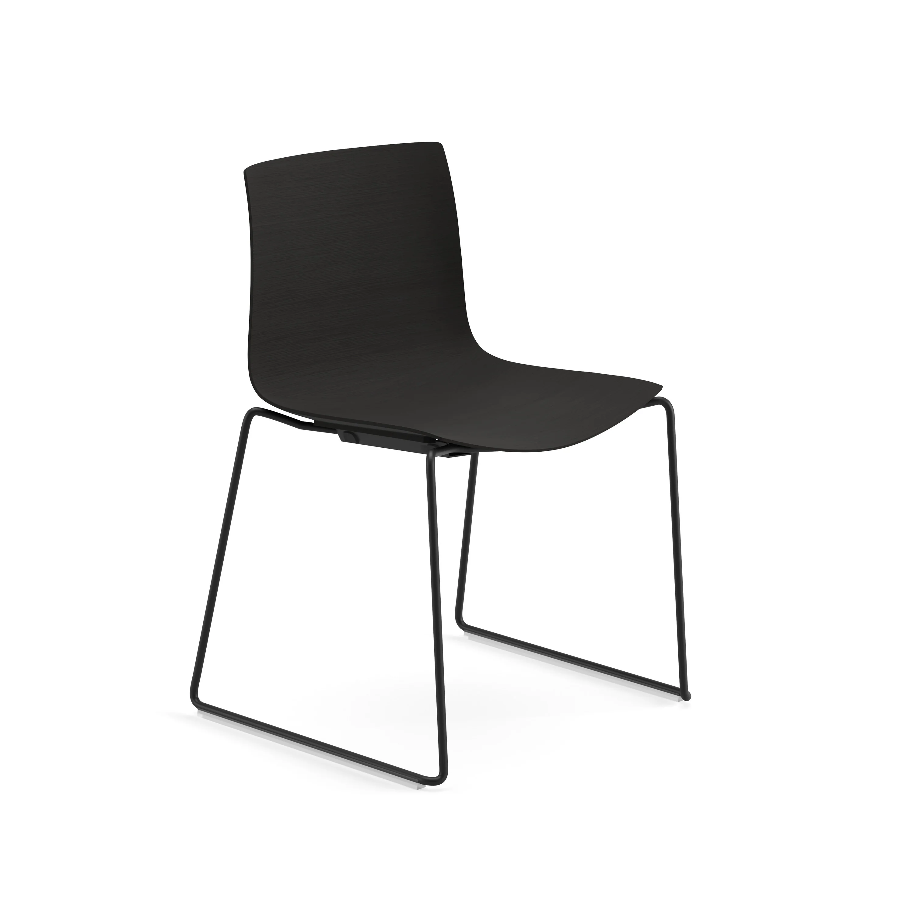 Catifa 46 Outdoor Wood Dining Chair with Sled Base