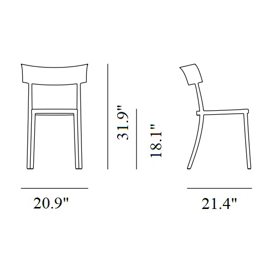 Catwalk Mat Outdoor Stackable Dining Chair (Set of 2) - Image 17