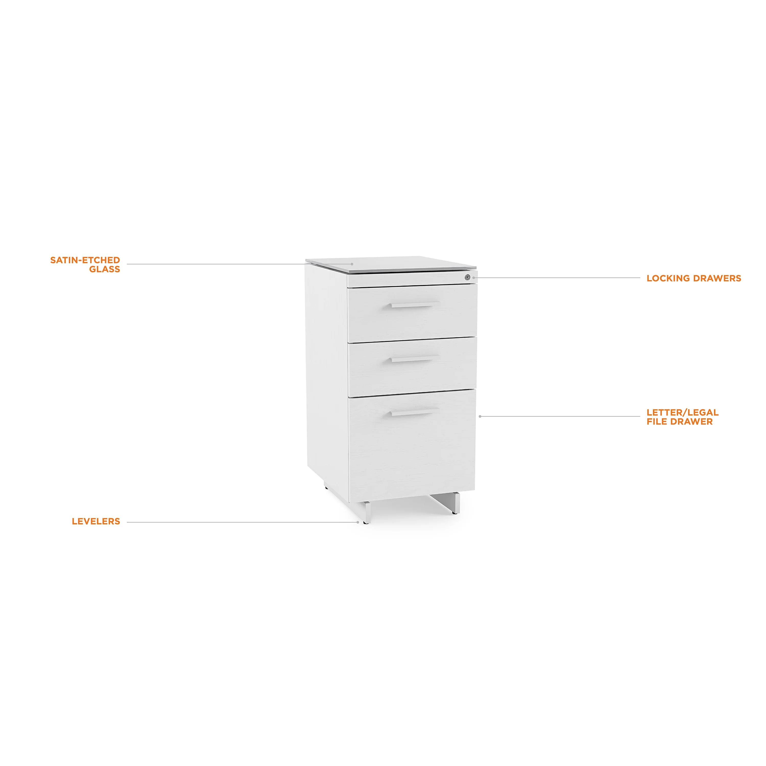 Centro 3-Drawer File Cabinet - Image 11