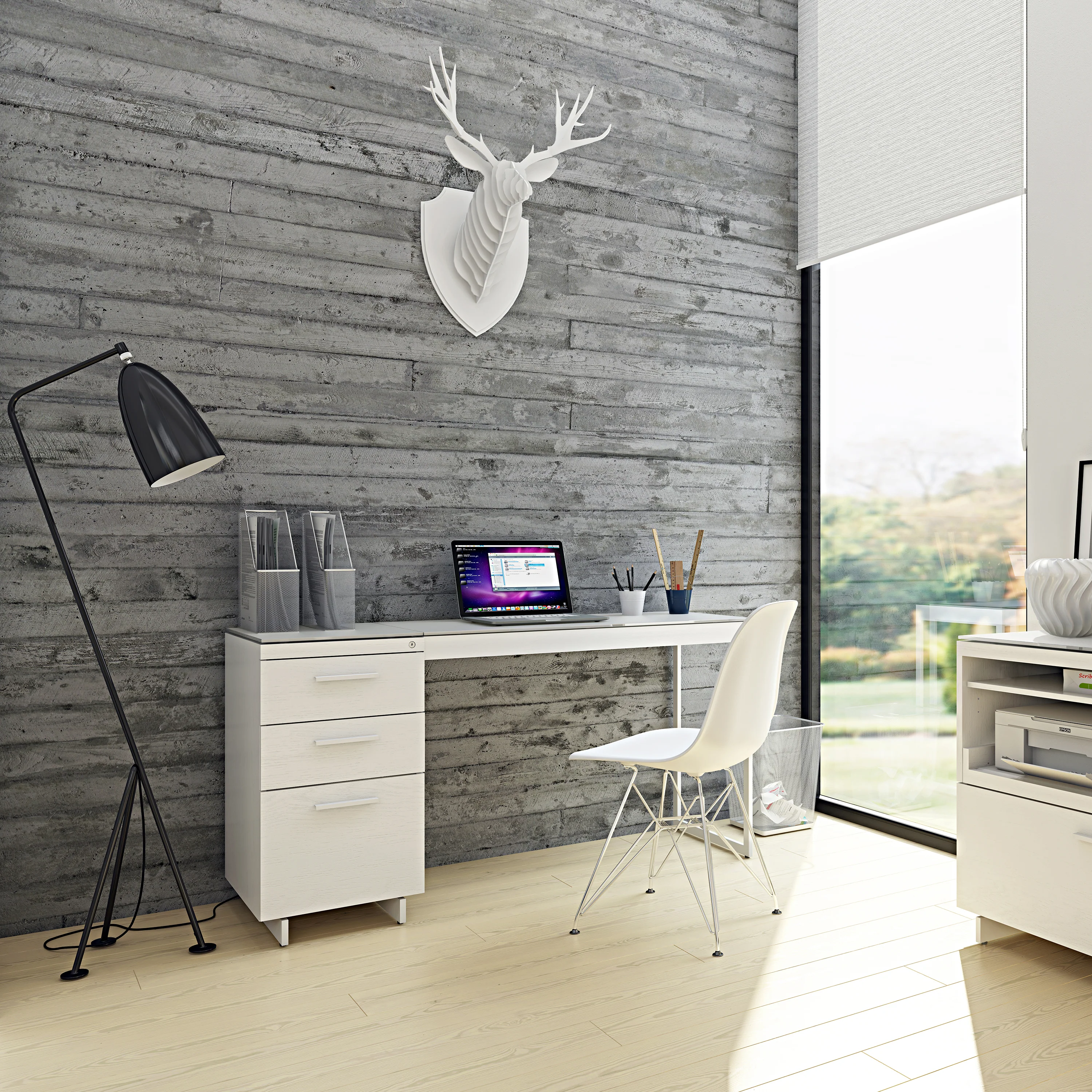 Centro 3-Drawer File Cabinet - Image 7