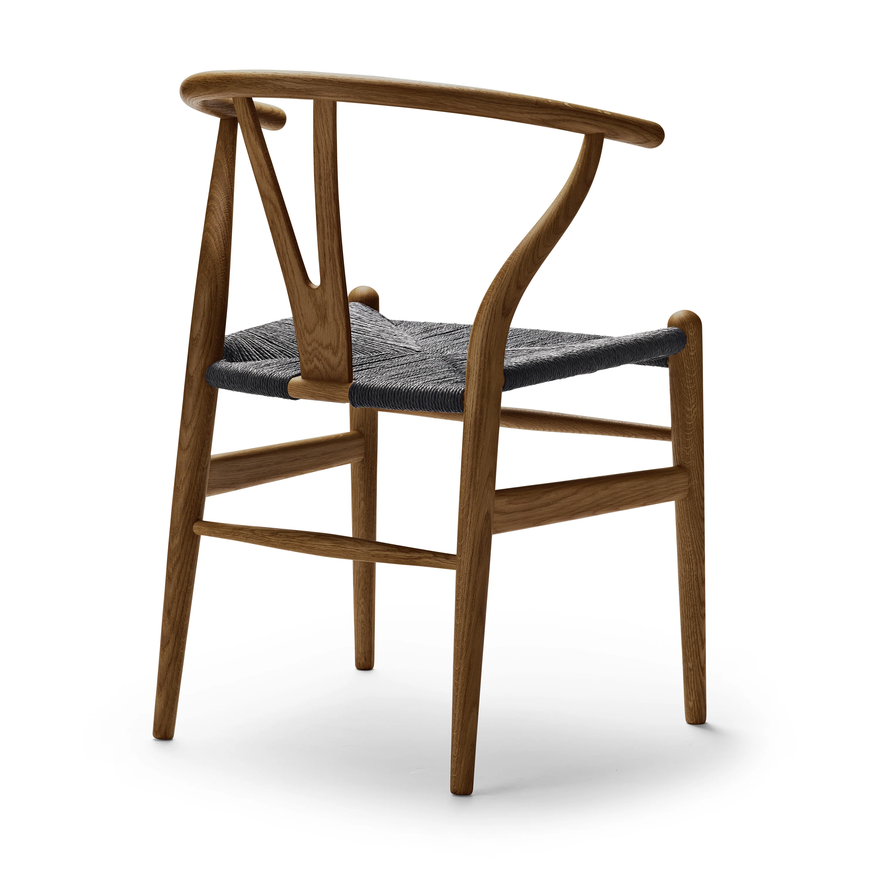 CH24 Wishbone Chair with Black Paper Cord - Image 24