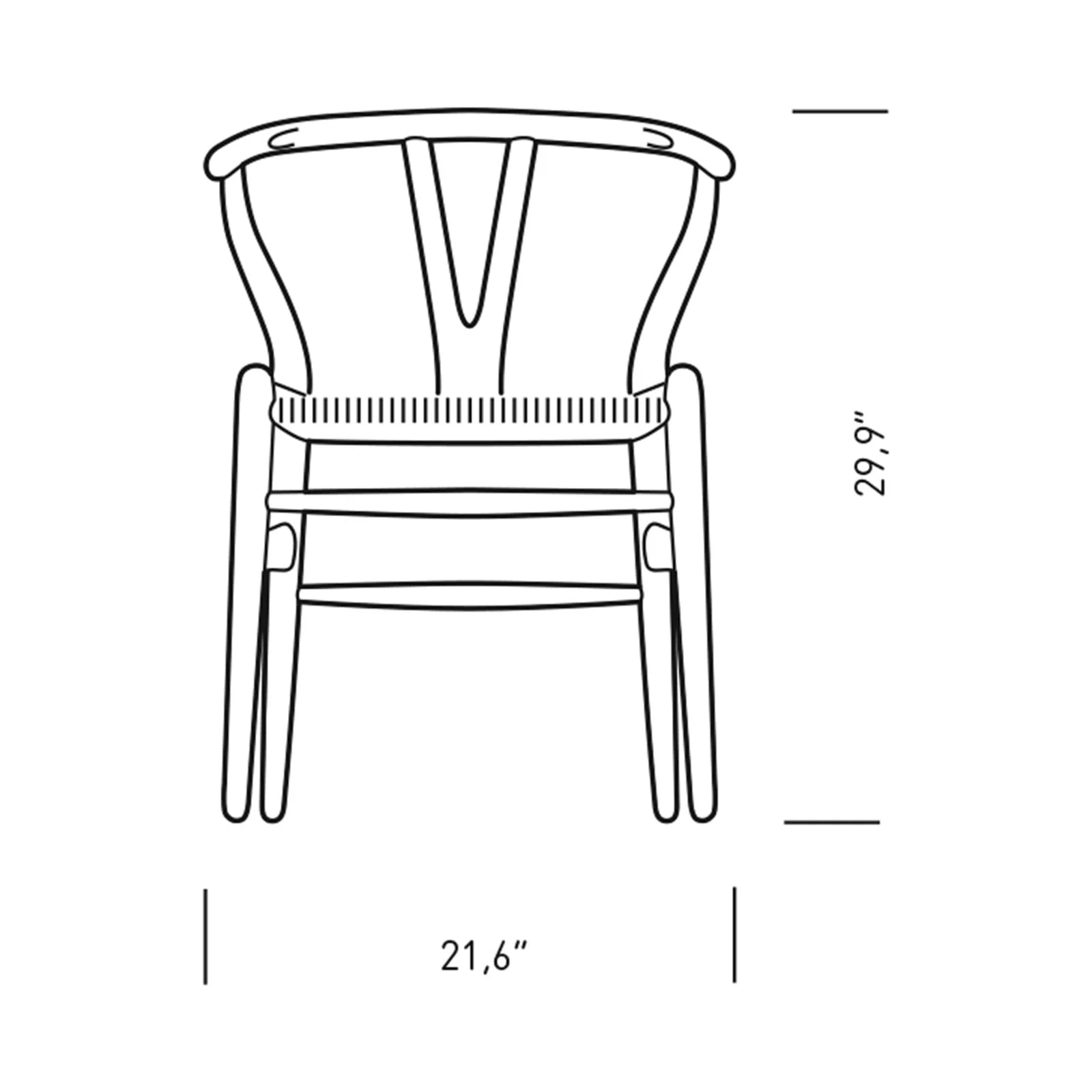 CH24 Wishbone Chair with Black Paper Cord - Image 25