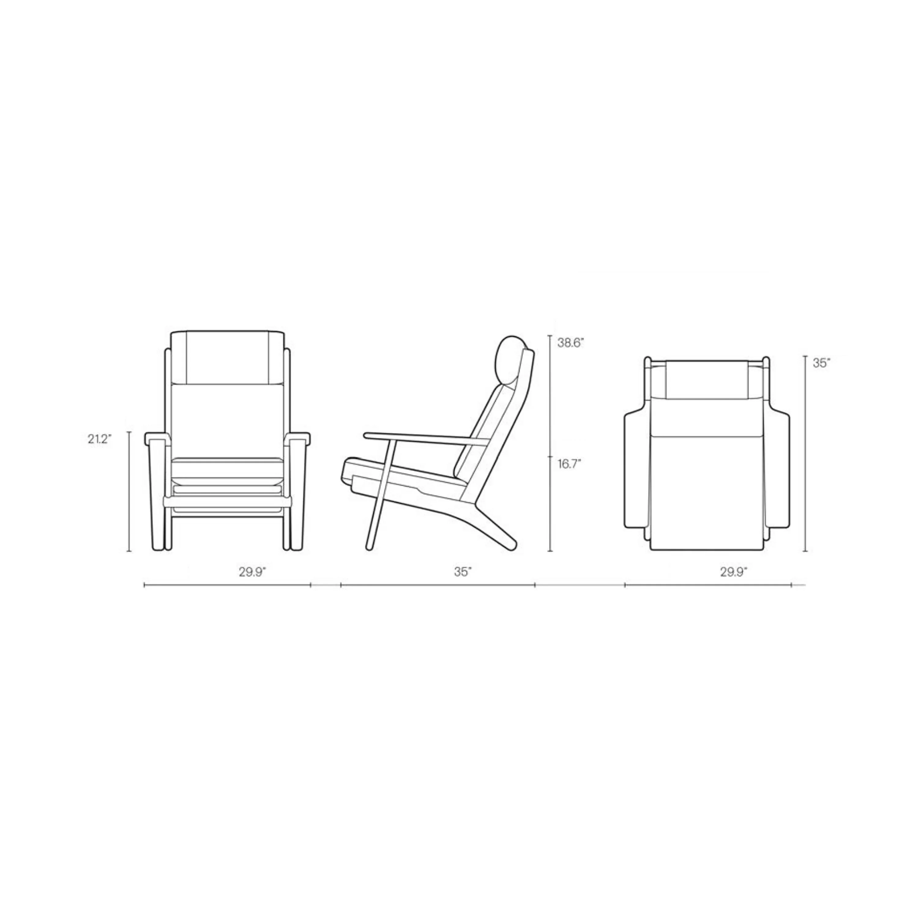 CH291 Lounge Chair - Image 6