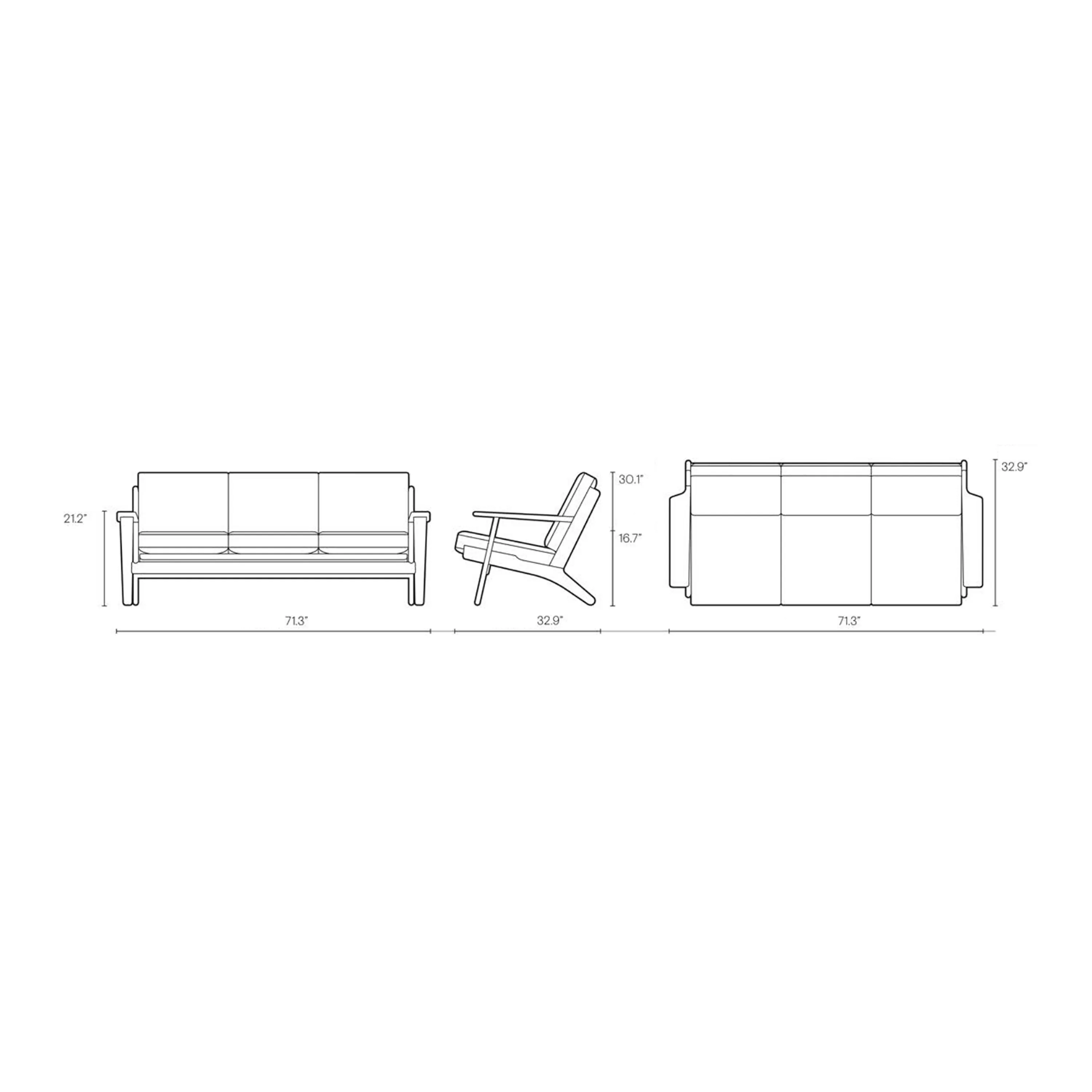 CH293 3-Seater Sofa - Image 7