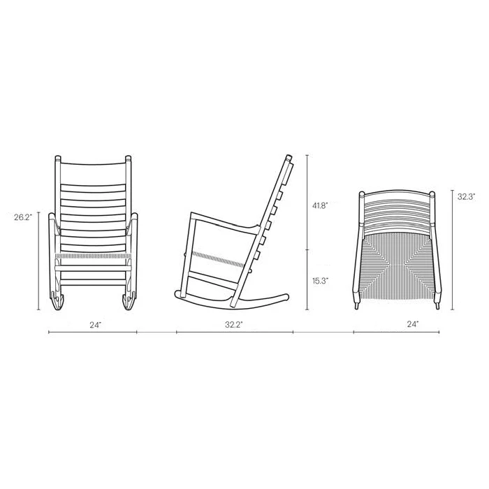 CH45 Rocking Chair - Image 10