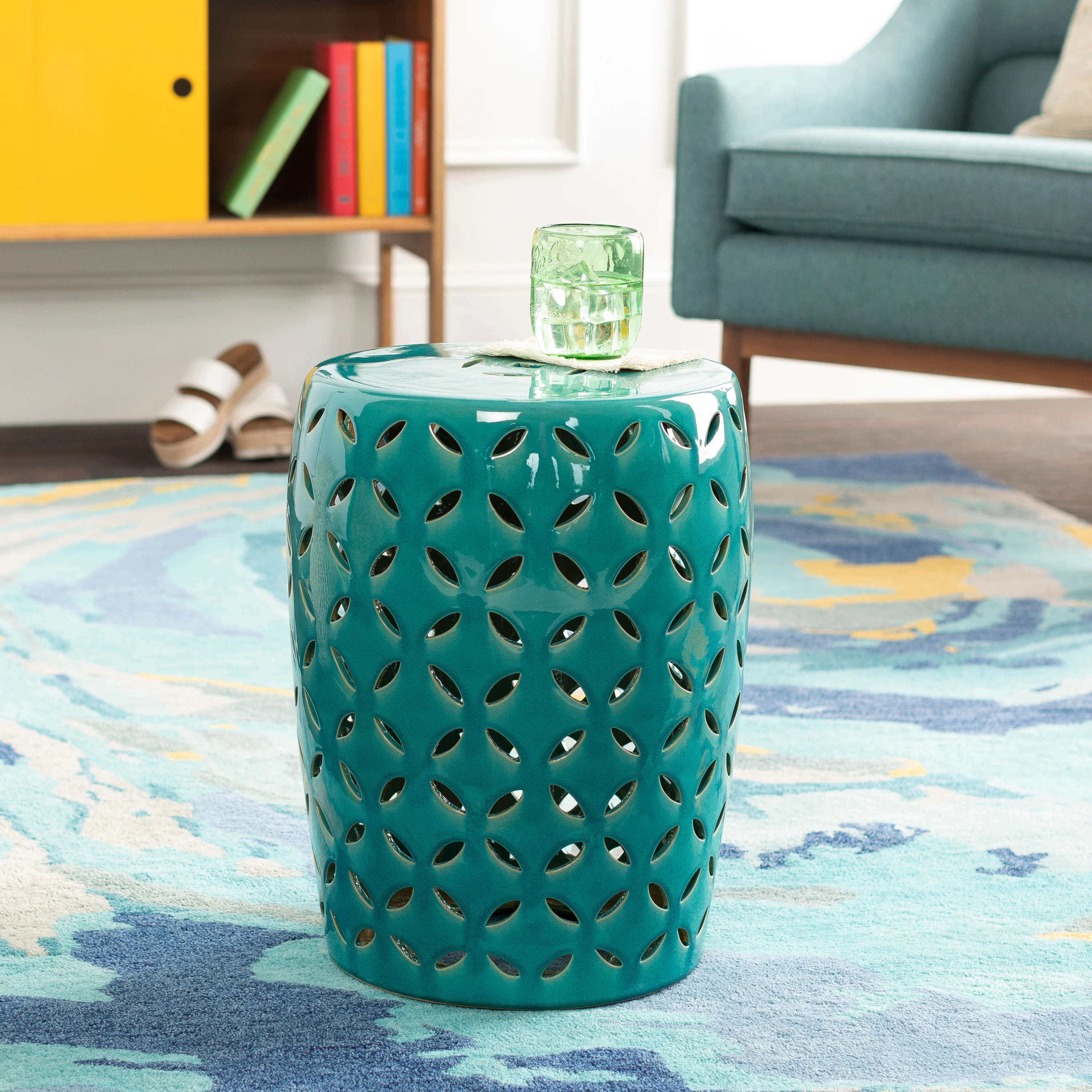 Chantilly Ceramic Outdoor Stool - Image 5
