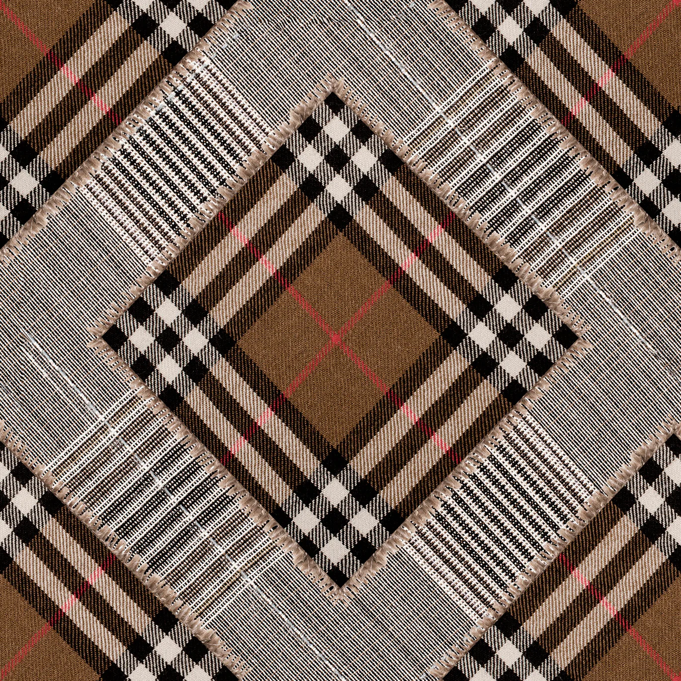 Checkered Patchwork Wallpaper - Image 4