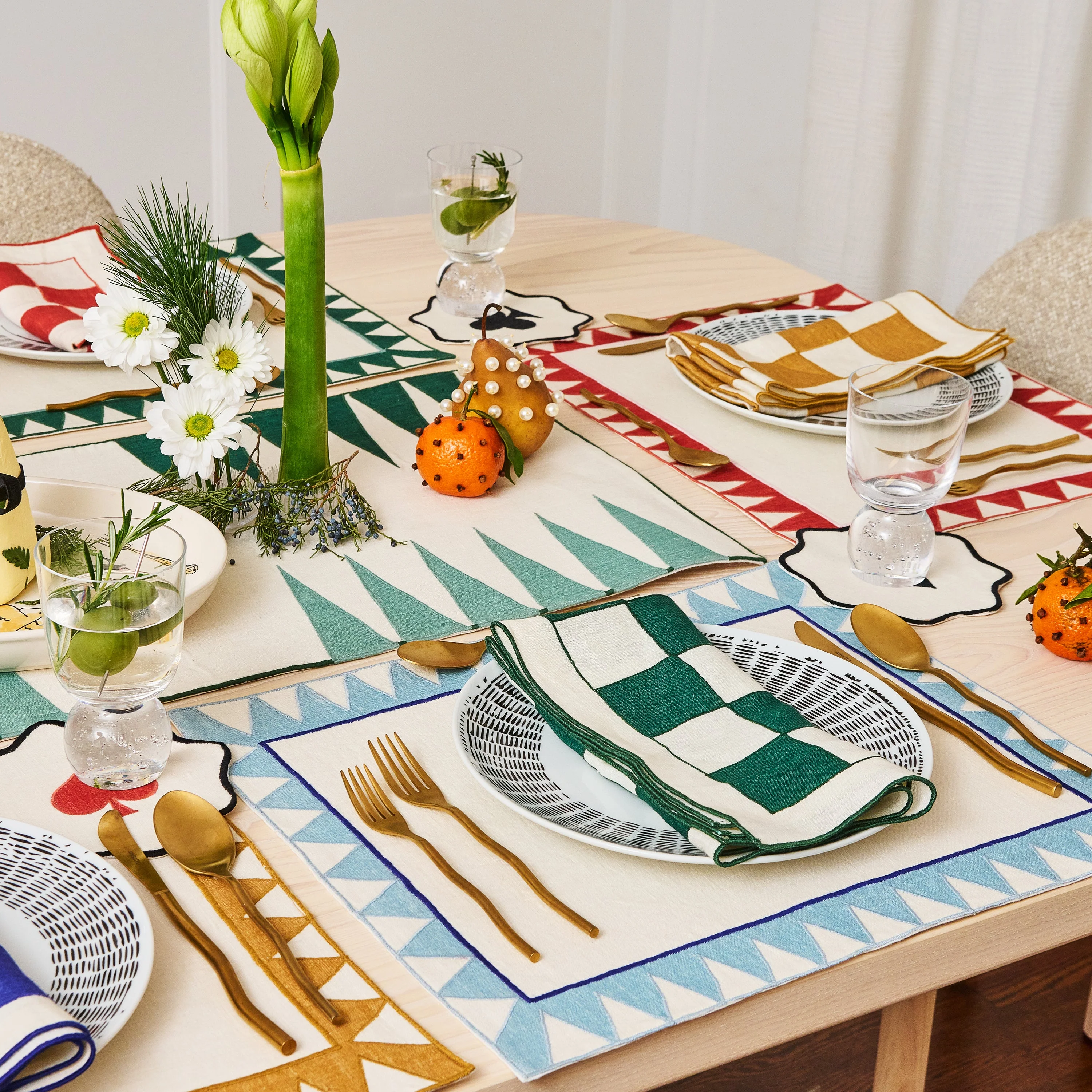 Chessboard Linen Napkin (Set of 4) - Image 7