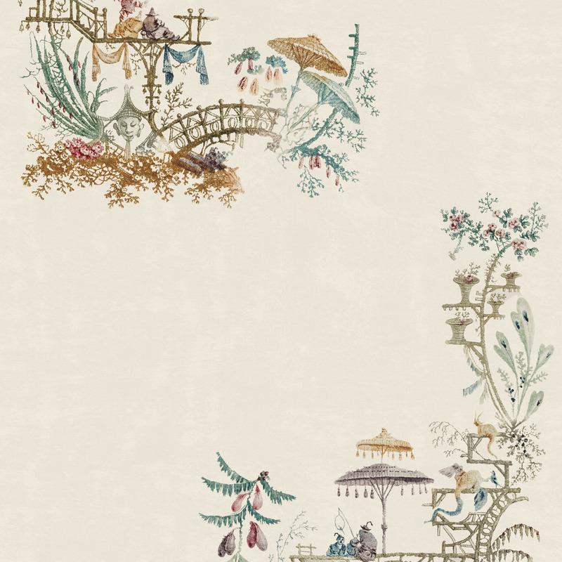 Chinoserie Wallpaper Sample Swatch - Image 5